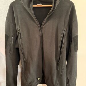 TAD Gear Triple Aught Design Men's Black Tactical Fleece Jacket - Made in USA